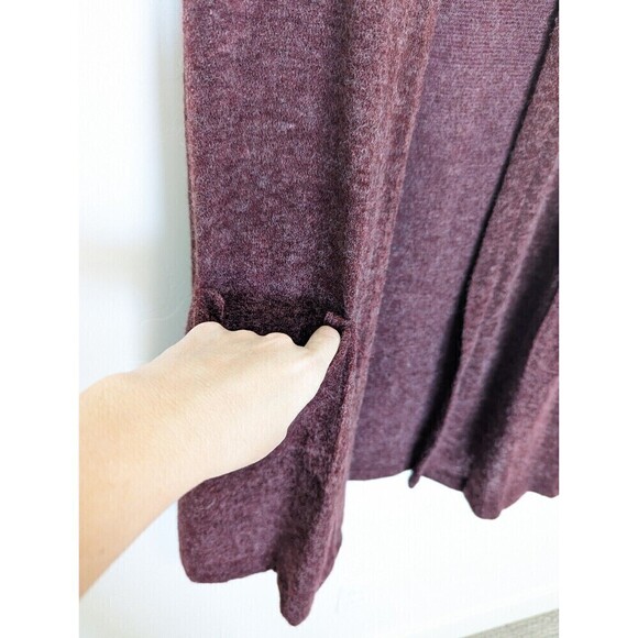 A.GAIN Angora Sweater Vest Womens Medium Burgundy - Picture 4 of 8